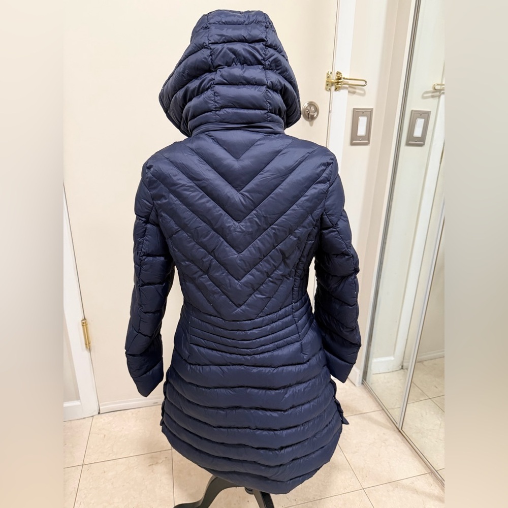 Karen Millen Navy Quilted Down Puffer Coat 💙 - Picture 4 of 12